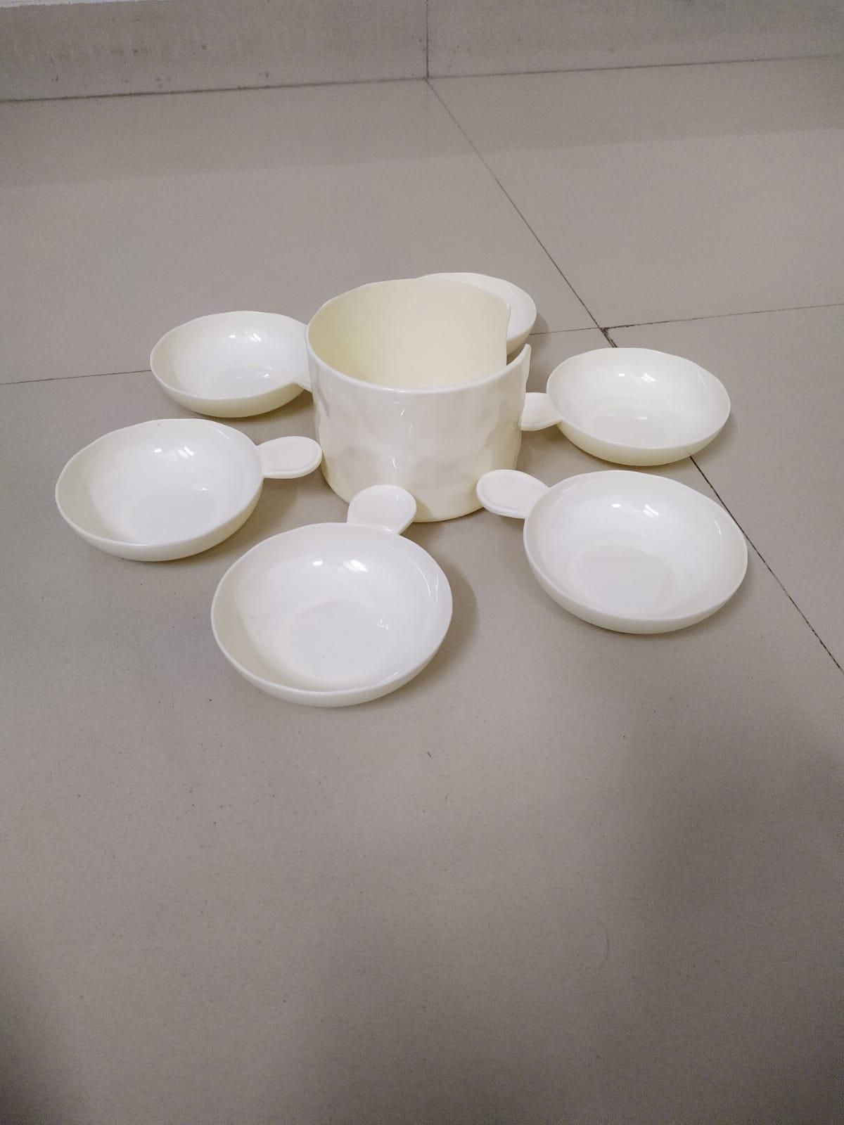 Colorful Plastic Macaron Dip Bowls Set of 6pcs